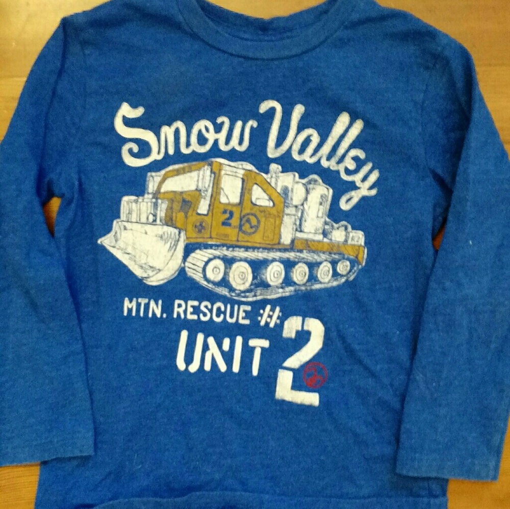 Gap ski Snow Valley blue tee sz 5